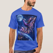 月光領域の天体ハチドリ Tシャツ (正面)