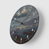 月光1823-24年の北海 ラウンド壁時計 (傾斜)