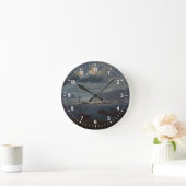 月光1823-24年の北海 ラウンド壁時計 (ホーム)