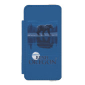 月光-くねり、オレゴンのくま INCIPIO iPhoneウォレットケース (フォリオ 正面)