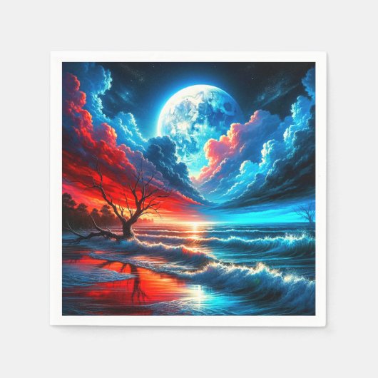 月光 スタンダードカクテルナプキン (正面)