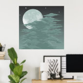 月光 ポスター (ホームオフィス)