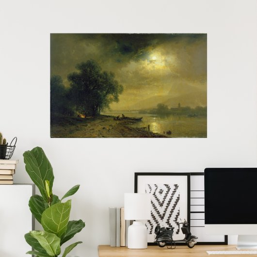 月光 ポスター (ホームオフィス)