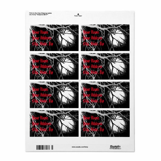 月光 ラベル (フルシート)