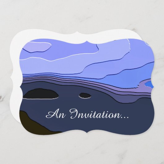 月光 招待状 (正面/裏面)