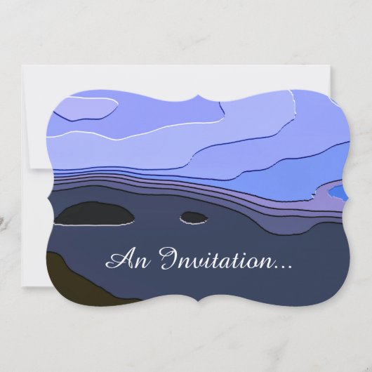 月光 招待状 (正面)