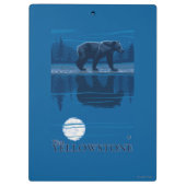 月光-西のイエローストーン、モンタナのくま クリップボード (裏面)