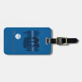 月光-西のイエローストーン、モンタナのくま ラゲッジタグ (正面横)