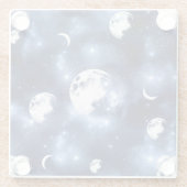 月光 | Moon Phases in Sky Clouds ガラスコースター (裏面)