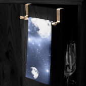 月光 | Moon Phases in Sky Clouds キッチンタオル