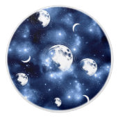 月光 | Moon Phases in Sky Clouds セラミックノブ (正面)