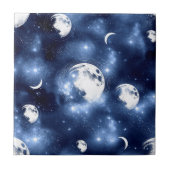 月光 | Moon Phases in Sky Clouds タイル (正面)