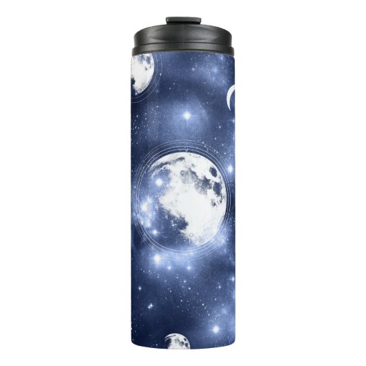 月光 | Moon Phases in Sky Clouds タンブラー (正面)