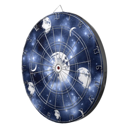 月光 | Moon Phases in Sky Clouds ダーツボード (正面右)