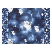 月光 | Moon Phases in Sky Clouds テーブルクロス (正面(横))