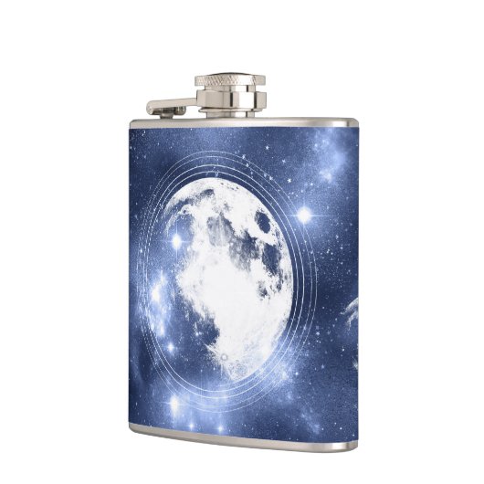 月光 | Moon Phases in Sky Clouds フラスク (左)