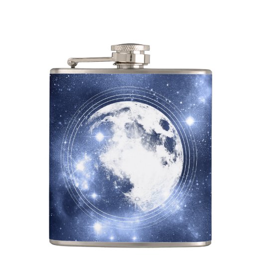 月光 | Moon Phases in Sky Clouds フラスク (正面)