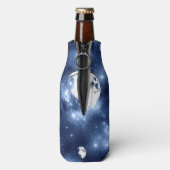 月光 | Moon Phases in Sky Clouds ボトルクーラー (ボトル裏面)