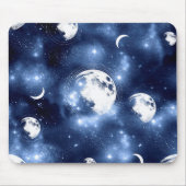 月光 | Moon Phases in Sky Clouds マウスパッド (正面)