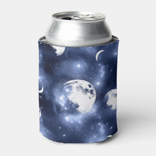 月光 | Moon Phases in Sky Clouds 缶クーラー (缶正面)