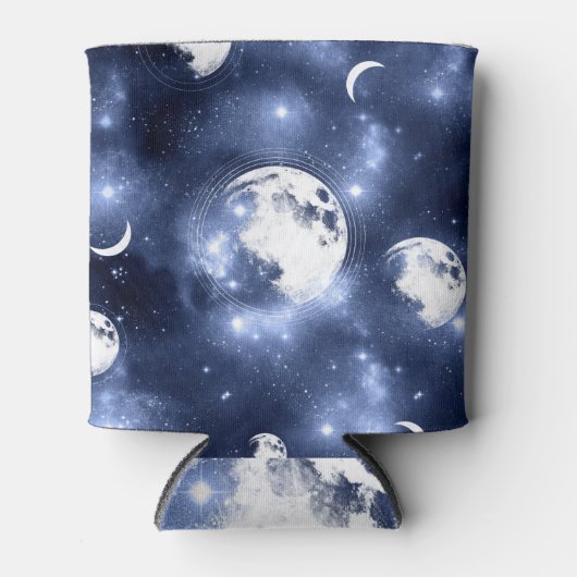 月光 | Moon Phases in Sky Clouds 缶クーラー (正面)