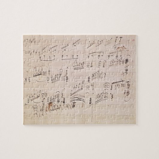 「月光Sonataのスコアシート ジグソーパズル (横)