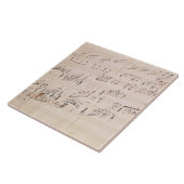 「月光Sonataのスコアシート タイル (側面)