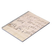 「月光Sonataのスコアシート ノートブック (左側)