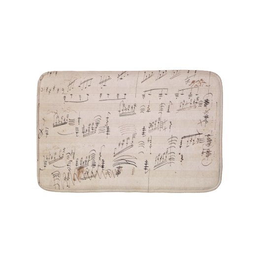 「月光Sonataのスコアシート バスマット (正面)