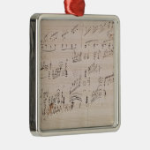 「月光Sonataのスコアシート メタルオーナメント (右)