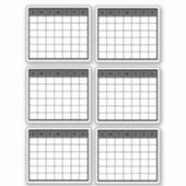 月単位カレンダー シール (正面)