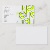 月及び太陽の緑 名刺 (正面/裏面)