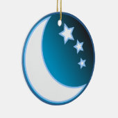 月及び星 セラミックオーナメント (右)