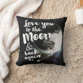 月及び背部に再度愛して下さい • 宇宙設計 クッション (ブランケット)