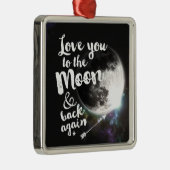 月及び背部に再度愛して下さい • 宇宙設計 メタルオーナメント (右)