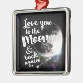 月及び背部に再度愛して下さい • 宇宙設計 メタルオーナメント (左)