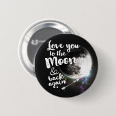 月及び背部に再度愛して下さい • 宇宙設計 缶バッジ (正面&裏面)