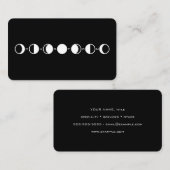 月句カッコいいモダン月相 名刺 (正面/裏面)