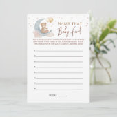 月名の上でそのベビーフードゲームカード 招待状 (スタンド正面)