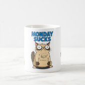 月吸月キャットコーヒーマグ – 女性への贈り物 コーヒーマグカップ (中央)