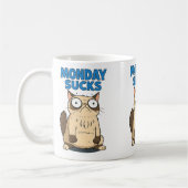 月吸月キャットコーヒーマグ – 女性への贈り物 コーヒーマグカップ (左)