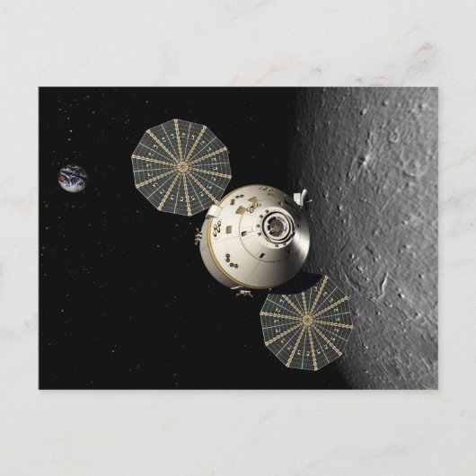 月周回軌道オリオン宇宙船 ポストカード (正面)