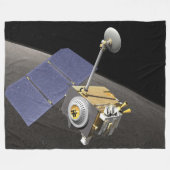 月周回軌道 フリースブランケット (正面(横))