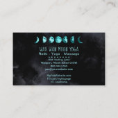 *~*月型ワックスWanフルターコイズブルームーンフェーズ 名刺 (裏面)