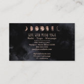 *~*月型ワックスWanフルバラ金ゴールドムーンフェーズ 名刺 (裏面)