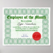 月報の社員を表彰 ポスター (正面)