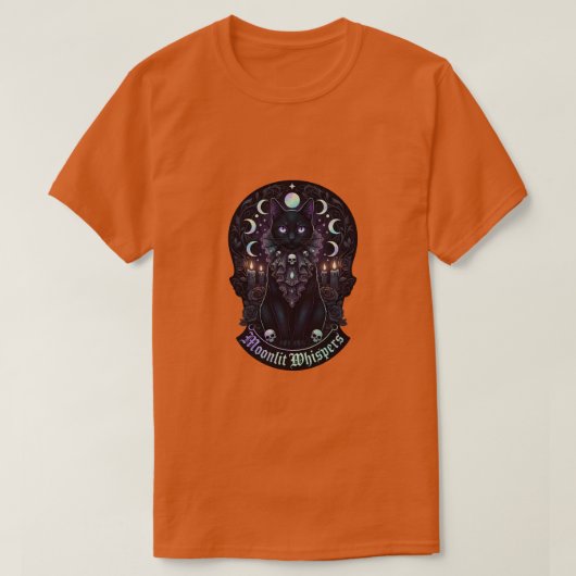 月夜のささやき Tシャツ (デザイン正面)