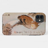 月夜のみみずく、広重の月光のフクロウ、Hiroshige、Ukiyo-e Case-Mate iPhoneケース (裏面(横))