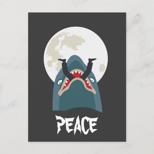 月夜のサメ ポストカード (正面)