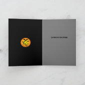 『月夜の四匹の猫』 ５インチ×７インチ  グリーティングカード (内部)